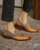 Colorblock Hollow Out Oxfords Shoes