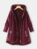 RomiLdi Womens Cotton Coat Vintage West Style Hoodie Coat Outerwear Plus Size 3 Colors