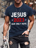 RomiLdi Retro Faith Jesus 2023 Our Only Hope Print T-Shirt