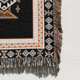RomiLdi Black Southwest Native American Indian Throw Blanket Aztec Blanket for Bed Couch/Sofa/Chair/Recliner/Loveseat/Window/Hiking/RV