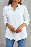 rRomildi Women's Cotton Linen Loose Solid Shirt