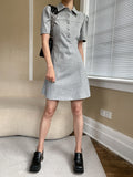rRomildi Women's French Style Dress Polo Neck Slim Fit Ladies Dresses