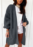 RomiLdi Cashmere Stretch Warm Twist Knit Cardigan