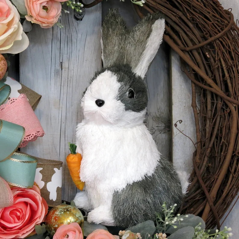 RomiLdi Spring Easter Bunny Wreath Easter Decorations for Home