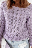 rRomildi Long Sleeve Solid Oversized Knitted Sweater