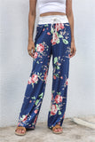 RomiLdi Women's Pant Casual High Waist Loose Pants Floral Print Wide Leg Pants Yoga Pant - 4Colors