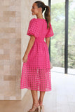 rRomildi Garden Of Romance Puff Sleeve Midi Dress - 9 Colors