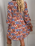 RomiLdi Lynne Printed Puff Sleeve Smocked Dress