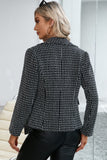 RomiLdi Women's Blazer Plaid Double Breasted Blazer