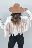 RomiLdi Tassel Fringe Faux Suede Shacket Outwear - 7 Colors