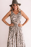 RomiLdi Casual Leopard Jumpsuit for Women