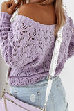 rRomildi Long Sleeve Solid Oversized Knitted Sweater