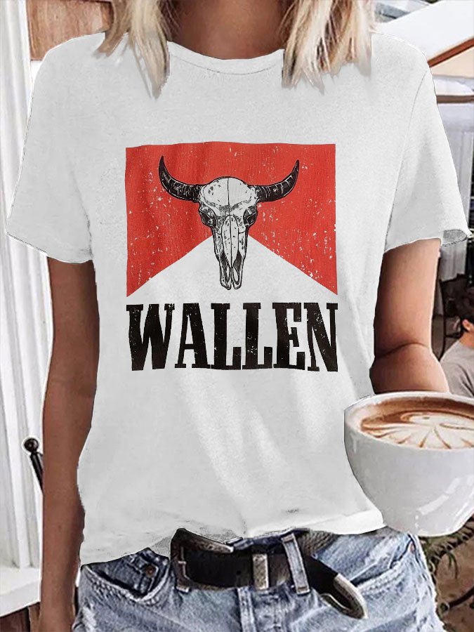 rRomildi Women's Wallen Trendy Print T-Shirt