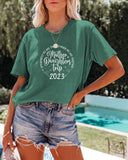 rRomildi Mother Daughters Trip 2023 Tshirt Letter Quotes Print on Tee