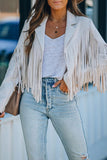 RomiLdi Tassel Fringe Faux Suede Shacket Outwear - 7 Colors