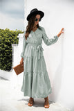 RomiLdi Floral Puff Sleeve Maxi Dress