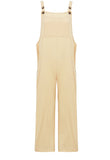 rRomildi Women's Casual Jumpsuits Solid Color Overall Jumpsuit