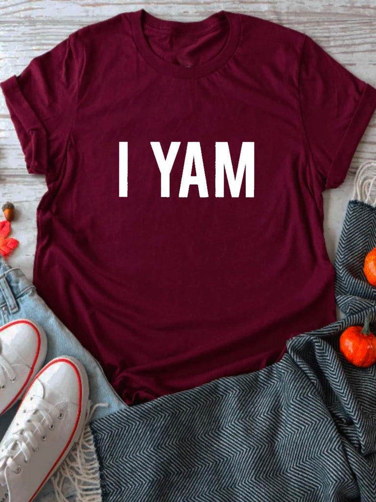 RomiLdi She's My Sweet Potato I Yam Matching Cotton T-shirts