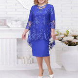 Romildi Royal Blue Lace Mother Of The Bride Dresses Wome Plus Size Wedding Evening Dress Long Robe mere de la Mariee Gift For Guest