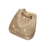 Fashion Diamond Women Chain Shoulder Purses And Handbags Crystal Clutch Evening Bucket Bags Rhinestone Party Crossbody Bag