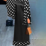 Elegant Evening Party Dress Women Leopard Print Patchwork Maxi Dress Long Flare Sleeve Casual Robe Bohemian Vestidos