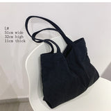 Corduroy Handbag for Women Shoulder Bag  Today free Shipping Shopper Girls Travel Reusable Thickened Large Capacity Tote Bag