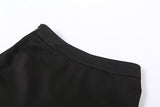 Casual Two Piece Pants Set For Women Black Fleece Fur Long Sleeve Top Shirt And Pantsuit Ladies Fashion Party Suit