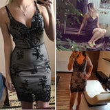 Romildi Sexy club outfits Sequin Summer Dress Women Mini Black bodycon Party dress vintage woman sukienki Dresses vestidos clothes