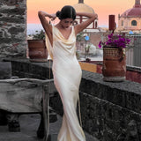 High Waisted Robe Backless Sleeveless Chic Evening Sexy Prom Dress Elegant Long Party Woman For Weddings Dresses Summer