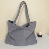 Corduroy Handbag for Women Shoulder Bag  Today free Shipping Shopper Girls Travel Reusable Thickened Large Capacity Tote Bag