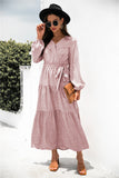 RomiLdi Floral Puff Sleeve Maxi Dress