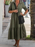 RomiLdi Casual Long Sleeve Loose Maxi Dress