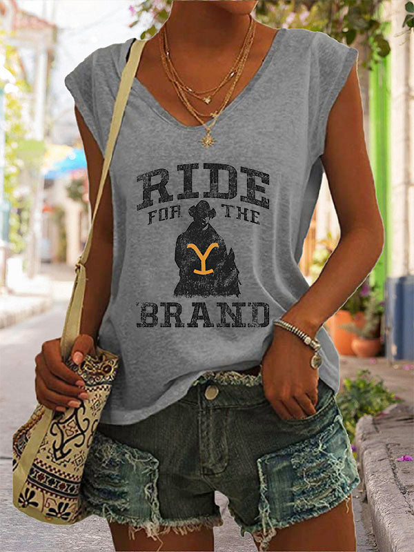 RomiLdi Ride For The Brand Graphic Cap Sleeve T-Shirt