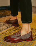 Colorblock Hollow Out Oxfords Shoes