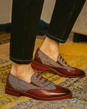 Colorblock Hollow Out Oxfords Shoes