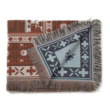 RomiLdi Rust Southwest Native American Indian Throw Blanket Aztec Blanket for Bed Couch/Sofa/Chair/Recliner/Loveseat/Window/Hiking/RV