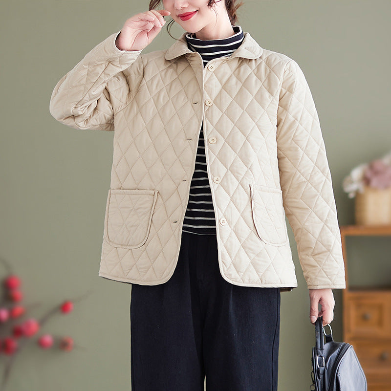 RomiLdi Womens Cotton Coat Quilted Jacket Light Weight Jacket for Women