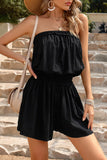 rRomildi Casual Simplicity Solid Strapless Loose Jumpsuits