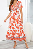 rRomildi Women's Beach Dress Bohemia Floral Maxi Dress