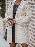 RomiLdi Casual Loose Solid Color Sweater Cardigan