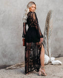 RomiLdi Boho Lace Maxi Dress Party Holiday Dress