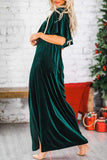 RomiLdi Sexy Elegant Solid Solid Color O Neck Evening Dress Dresses