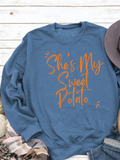 RomiLdi Couple's She's My Sweet Potato I Yam Set Crewneck Sweatshirts Sets Sweet Funny Gifts For Couple Or Lovers