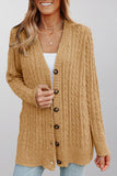 RomiLdi Cable Cardigan With Chunky Buttons