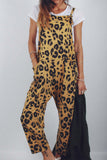 rRomildi Casual College Leopard Patchwork Loose Jumpsuits(5 Colors)