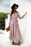 RomiLdi Floral Puff Sleeve Maxi Dress