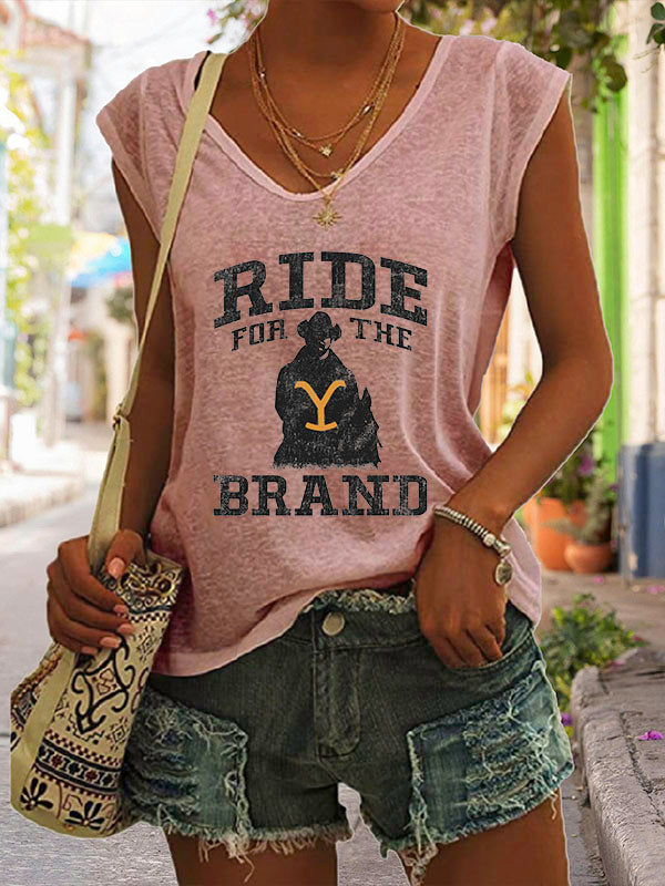RomiLdi Ride For The Brand Graphic Cap Sleeve T-Shirt