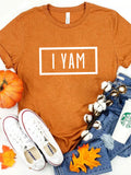 RomiLdi Couple Army Green & Orange She's My Sweet Potato I Yam Matching Cotton T-shirts