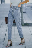 RomiLdi Women's Jeans Pants Street Solid Straight Denim Jeans