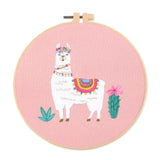 RomiLdi Llama & Cactus DIY Hand Embroidery Kit 20cm